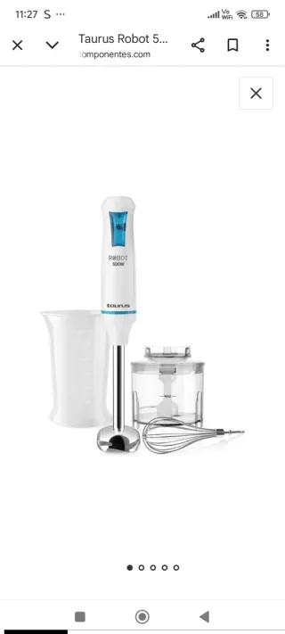 Batidora Taurus Robot 500 Inox