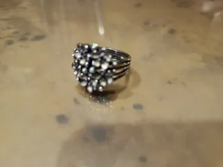 Anillo Pandora Flores Plata