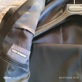 Traje de smoking ENZO ROMANO negro talla XXL, T 58