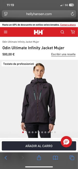 Conjunto cortaviento ultraligero 950€ Helly Hansen