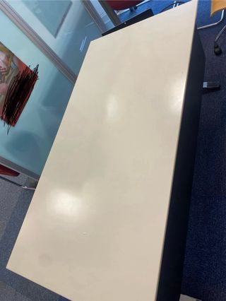 2 Mesas Oficina Tablero Blanco 160x80