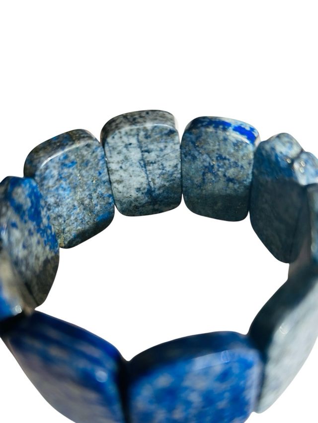 Pulsera Sodalita Natural Azul Gris