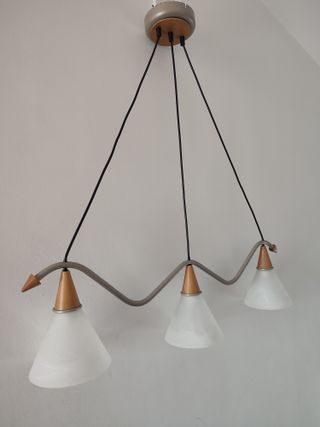 Lámpara Techo Massive 85 CM con Tulipas Cristal