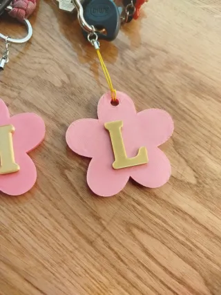 Llaveros de inicial con impresora 3D