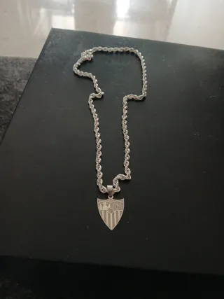 Collar cadena cordón macizo plata