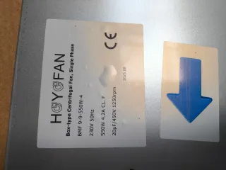 TURBINA DE EXTRACCIÓN DE 9/9 550W