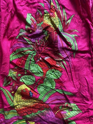 Blusa Vintage Print Animal Playera Fucsia XXL