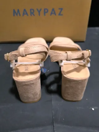 Zapatos Marypaz Talla 37 Beige