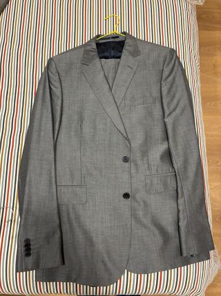 Lote de 8 Trajes de vestir azul y gris