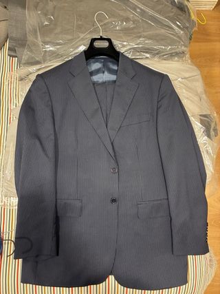 Lote de 8 Trajes de vestir azul y gris