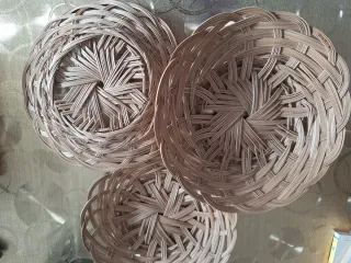 Paneras artesanales de mimbre
