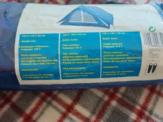 Tienda de campaña 2 personas azul canadiense