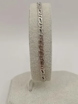 Braccialetto uomo argento 925 maglie bizantine