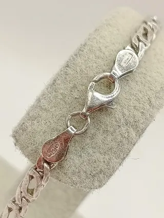 Braccialetto uomo argento 925 maglie bizantine