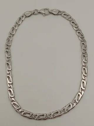 Braccialetto uomo argento 925 maglie bizantine