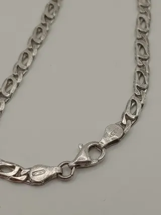 Braccialetto uomo argento 925 maglie bizantine