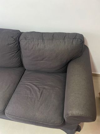 Sofá 3 plazas gris oscuro