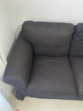 Sofá 3 plazas gris oscuro