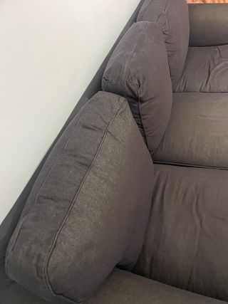 Sofá 3 plazas gris oscuro