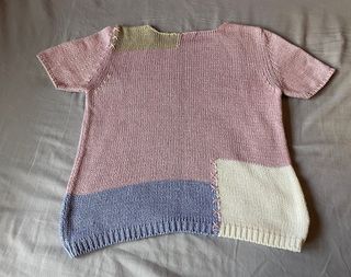 Top Punto Vintage Parcheado Y2K Mujer Talla M