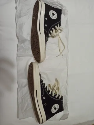 Zapatillas Converse Altas Tela Negras