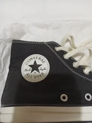 Zapatillas Converse Altas Tela Negras