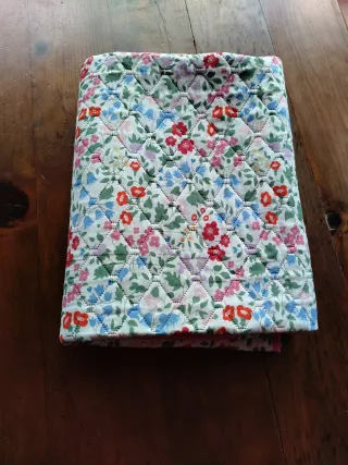 Colcha reversible floral