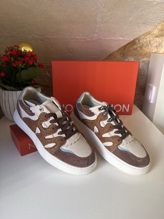 Zapatillas Noa Harmon Beige y Marrón