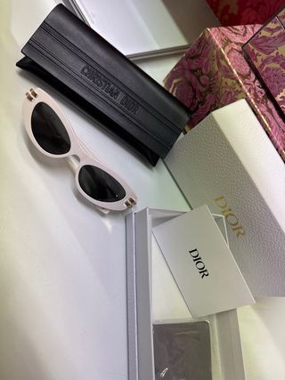 Gafas de Sol Dior Blancas y Doradas