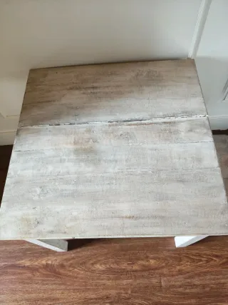 Mesa y silla infantil madera gris/beige