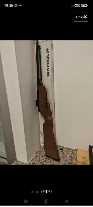 Fucile giocattolo anni '80 con scatola e funziona