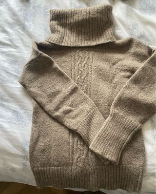 Jersey 100% Alpaca Beige/Marrón