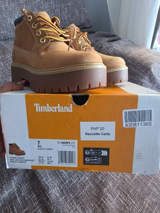 Botas Timberland Plataforma Beige