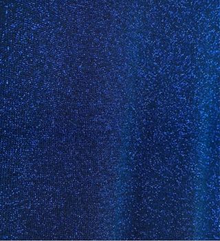 Vestido Zara Hilo Metalizado Azul Talla S