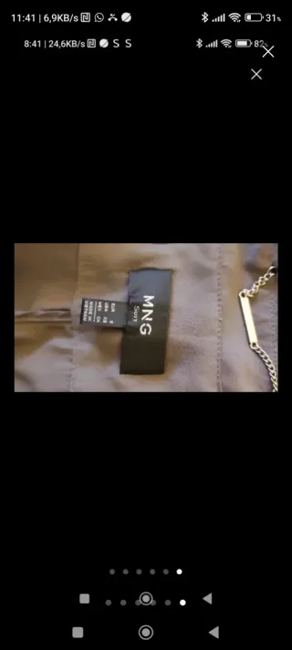 Parka verde ideal talla 40-42