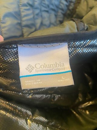 Chaqueta Columbia Negra Infantil T14-16