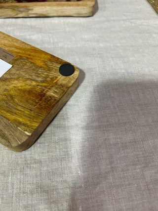 Cuenco de madera con diseño floral