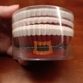 Pirottini per muffin Babbo Natale