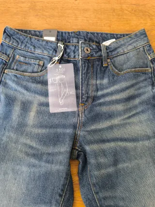 Pantalones Vaqueros Mujer G-STAR 3301 Azul W25 L32