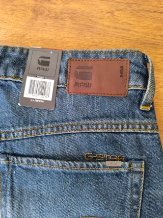 Pantalones Vaqueros Mujer G-STAR 3301 Azul W25 L32