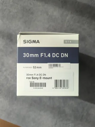 Objetivo Sigma 30mm F1.4 DC DN Sony APS-C
