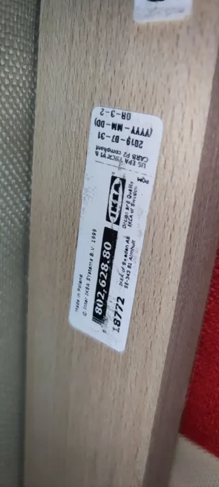 Sillón Ekerö Ikea Rojo