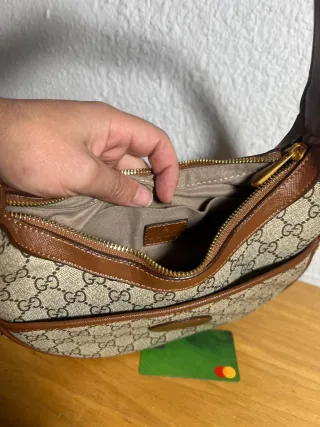 Bolso Gucci Marrón y Beige Monogram