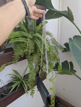 Bolso Negro Stradivarius Cadena