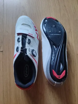 Zapatillas Ciclismo NW Blancas/Rojas
