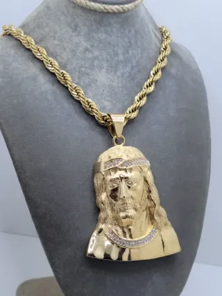 Grandioso Colgante Jesucristo con Circonitas