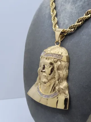 Grandioso Colgante Jesucristo con Circonitas