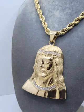 Grandioso Colgante Jesucristo con Circonitas