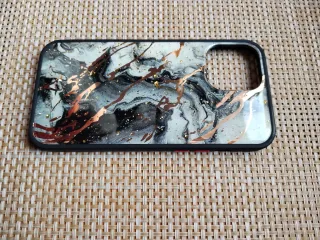 Custodia iPhone 12 Pro Max Marmo Nero/Oro