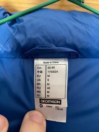 Chaqueta plumífero con capucha Hombre